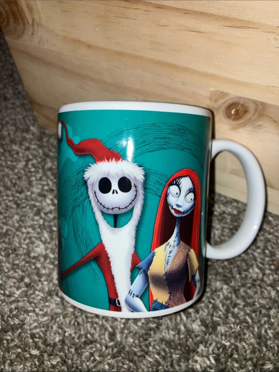 Disney Other - Disney Teal and Red Jack & Sally Character Mug